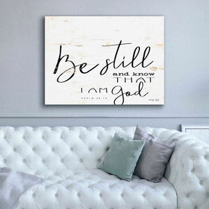 'Be Still and Know That I Am God' by Cindy Jacobs, Canvas Wall Art,54 x 40