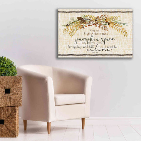 Image of 'It Must be Autumn' by Cindy Jacobs, Canvas Wall Art,40 x 26