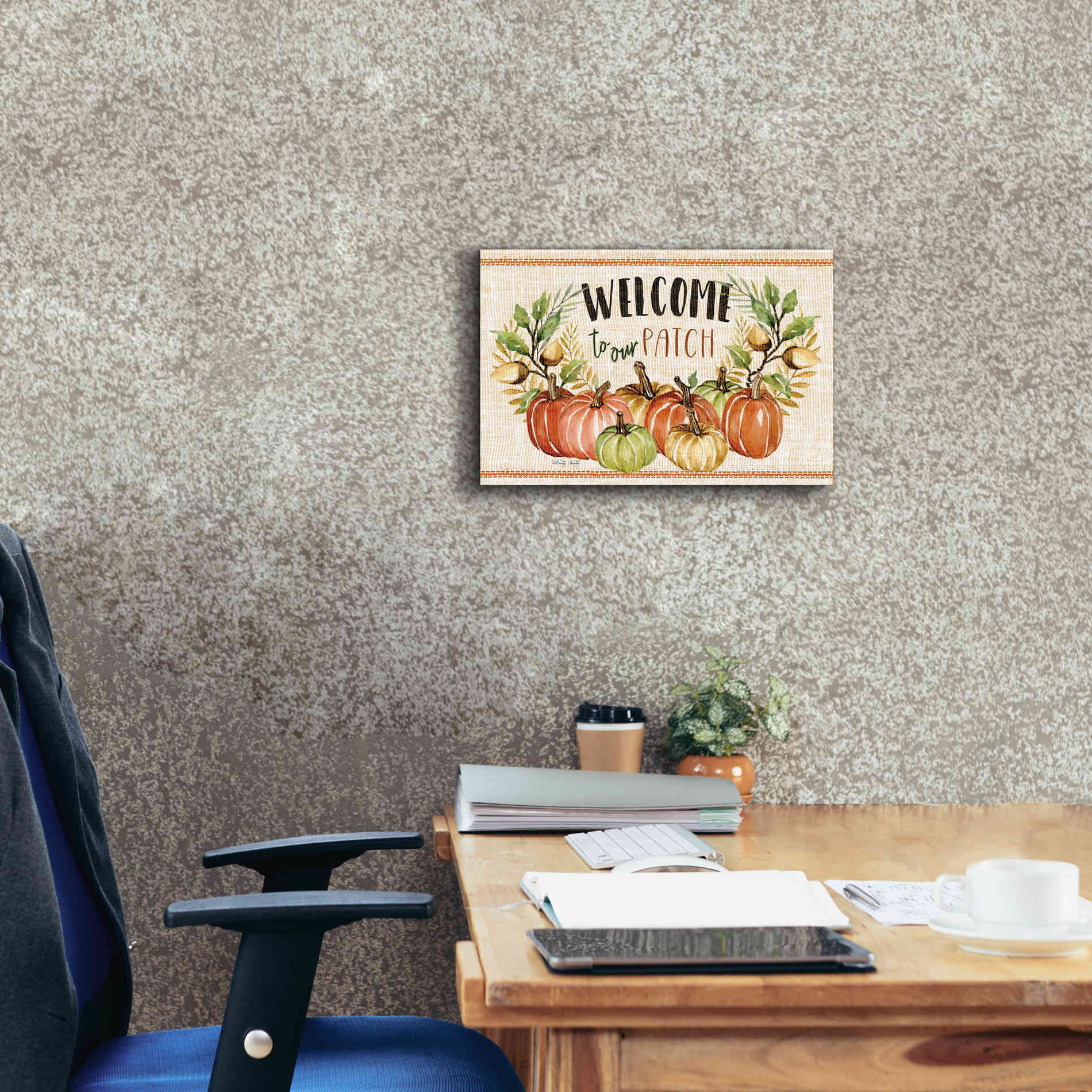 'Welcome to Our Patch' by Cindy Jacobs, Canvas Wall Art,18 x 12