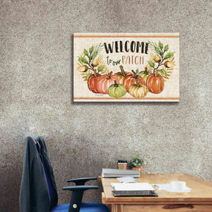 'Welcome to Our Patch' by Cindy Jacobs, Canvas Wall Art,40 x 26