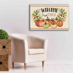 'Welcome to Our Patch' by Cindy Jacobs, Canvas Wall Art,40 x 26
