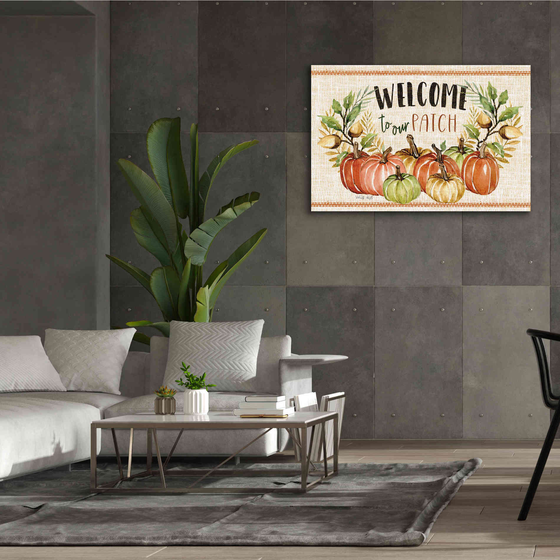 'Welcome to Our Patch' by Cindy Jacobs, Canvas Wall Art,60 x 40