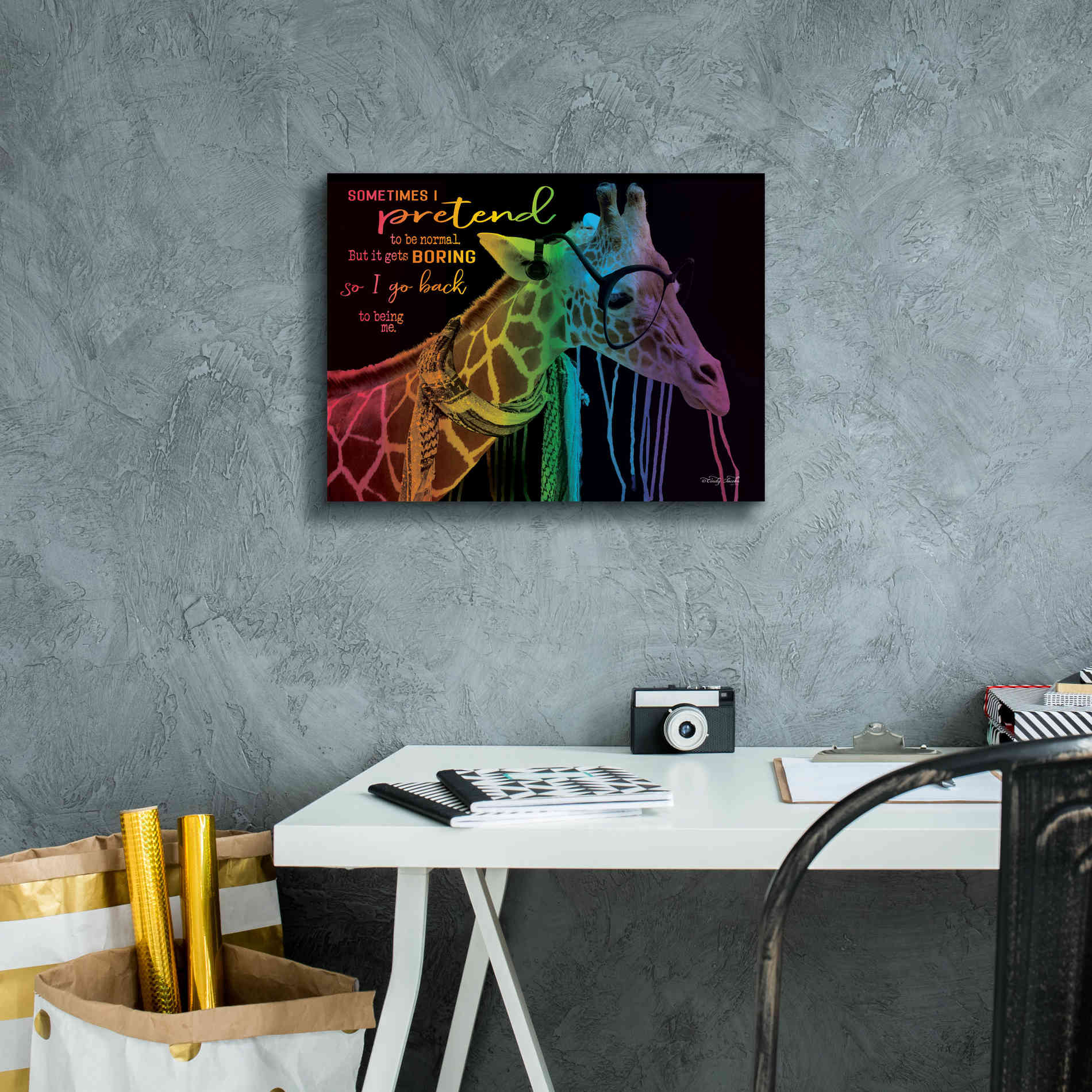 'Sometimes I Pretend' by Cindy Jacobs, Canvas Wall Art,16 x 12