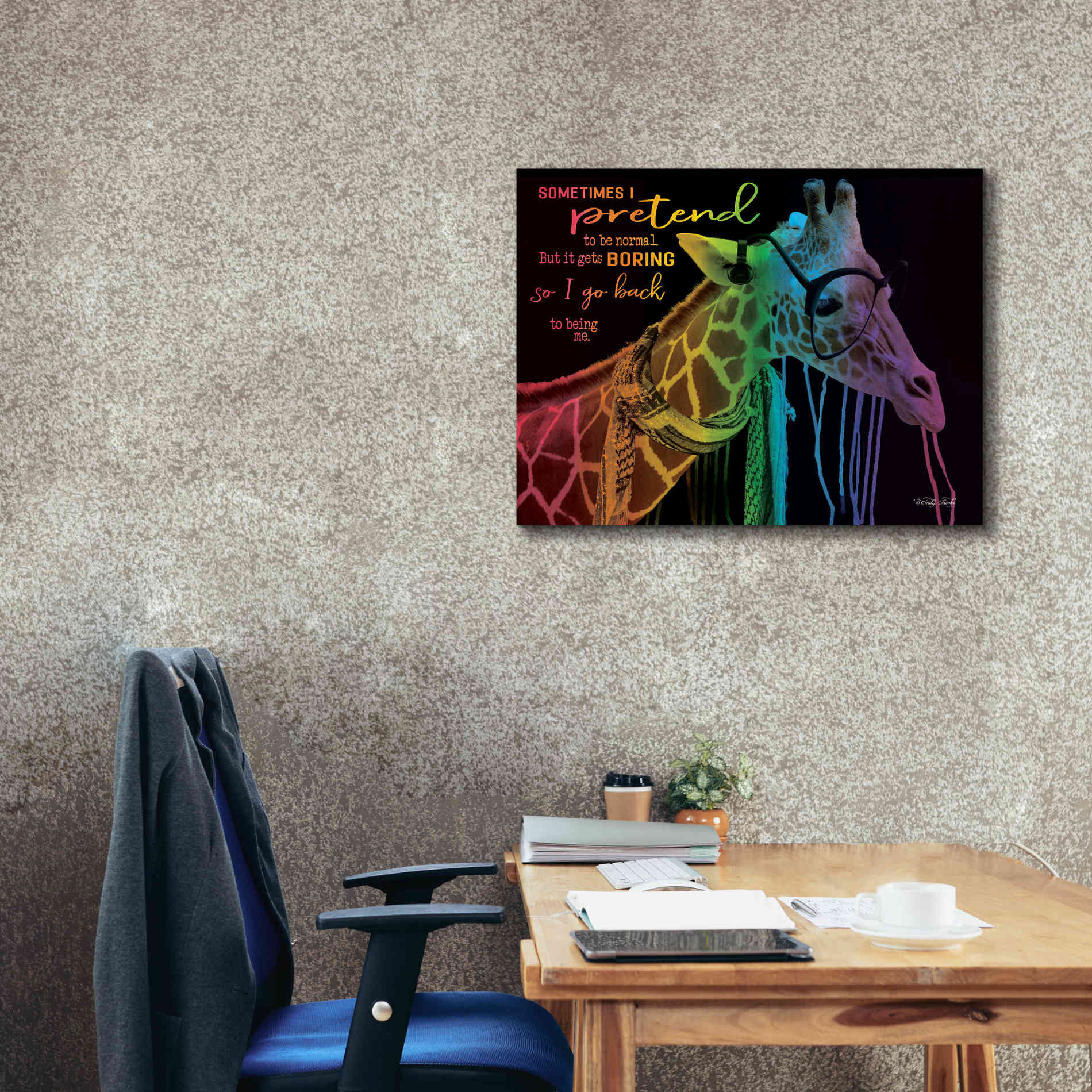 'Sometimes I Pretend' by Cindy Jacobs, Canvas Wall Art,34 x 26