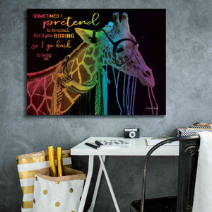 'Sometimes I Pretend' by Cindy Jacobs, Canvas Wall Art,34 x 26