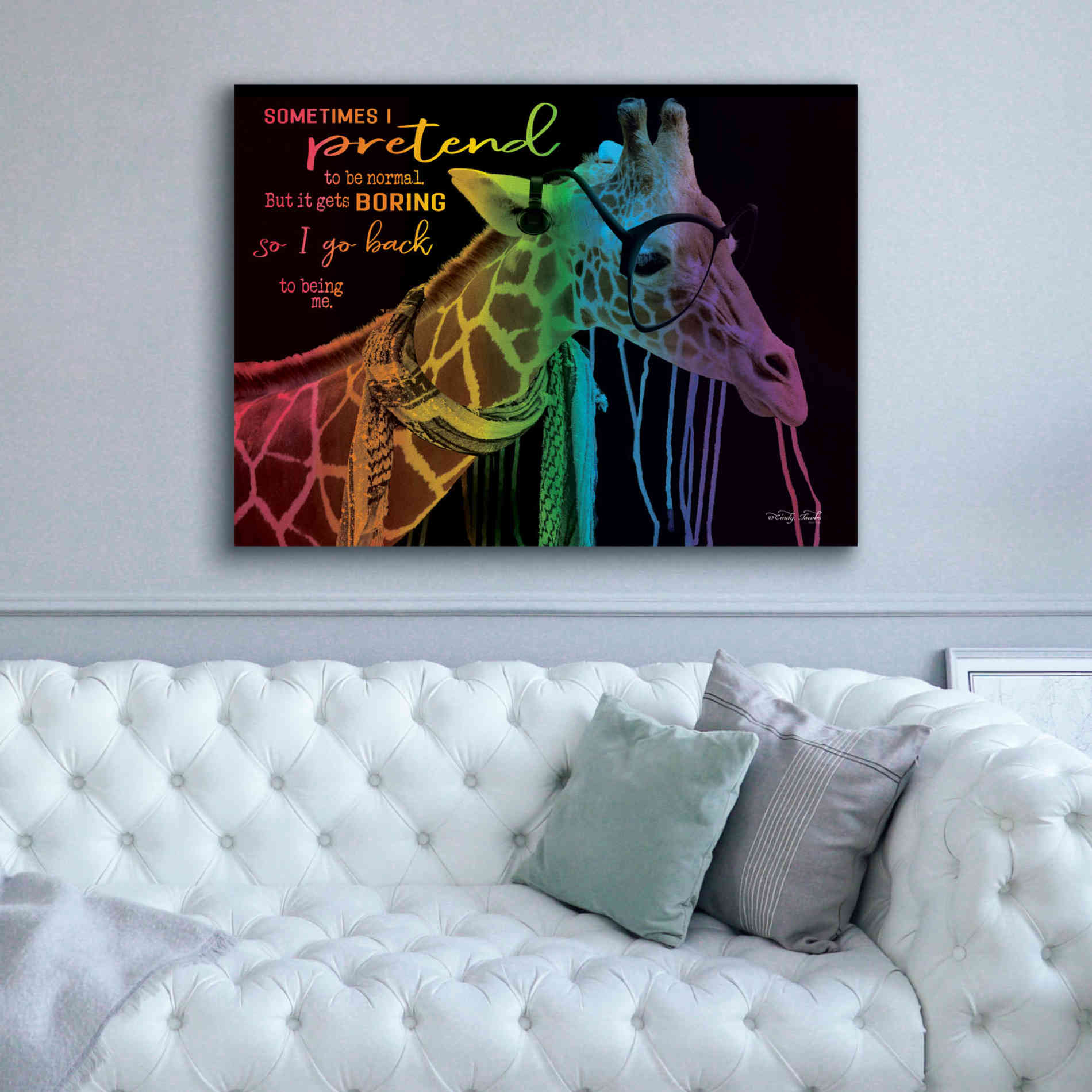 'Sometimes I Pretend' by Cindy Jacobs, Canvas Wall Art,54 x 40