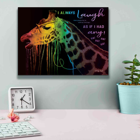 Image of 'I Always Laugh' by Cindy Jacobs, Canvas Wall Art,16 x 12