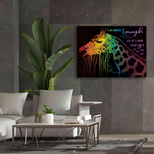 'I Always Laugh' by Cindy Jacobs, Canvas Wall Art,54 x 40