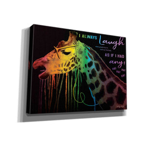 'I Always Laugh' by Cindy Jacobs, Canvas Wall Art