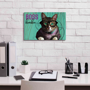 'Boss Babe' by Cindy Jacobs, Canvas Wall Art,18 x 12