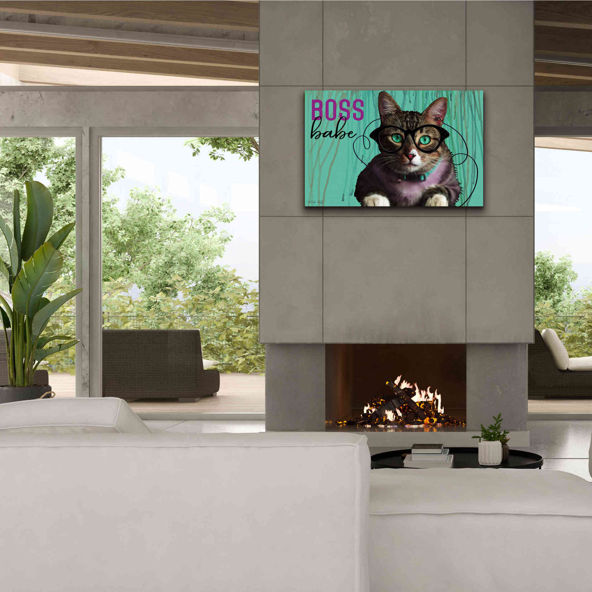 'Boss Babe' by Cindy Jacobs, Canvas Wall Art,40 x 26