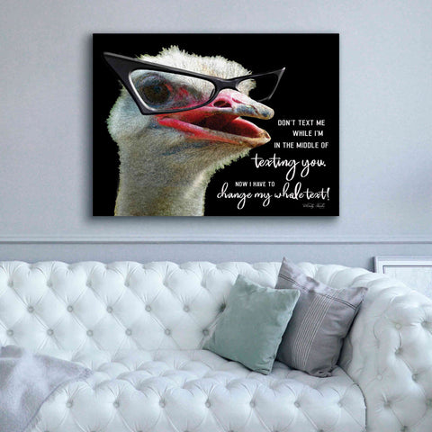 Image of 'Ostrich Don't Text Me' by Cindy Jacobs, Canvas Wall Art,54 x 40