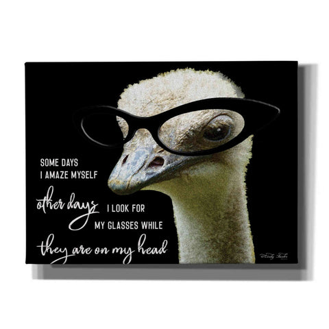 Image of 'Ostrich Some Days I Amaze Myself' by Cindy Jacobs, Canvas Wall Art