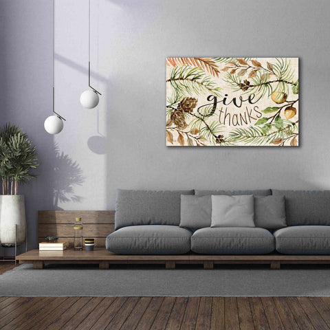 Image of 'Give Thanks' by Cindy Jacobs, Canvas Wall Art,60 x 40