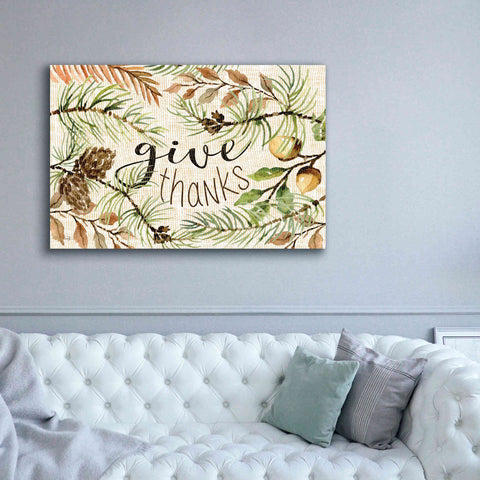 Image of 'Give Thanks' by Cindy Jacobs, Canvas Wall Art,60 x 40