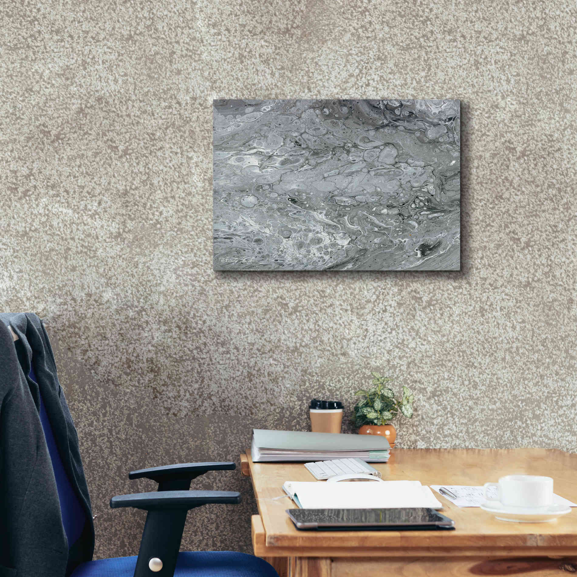 'Abstract in Gray II' by Cindy Jacobs, Canvas Wall Art,24 x 20