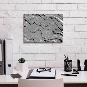 'Abstract in Gray III' by Cindy Jacobs, Canvas Wall Art,16 x 12