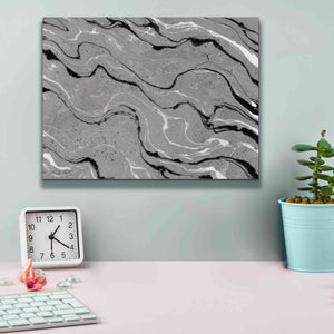 'Abstract in Gray III' by Cindy Jacobs, Canvas Wall Art,16 x 12
