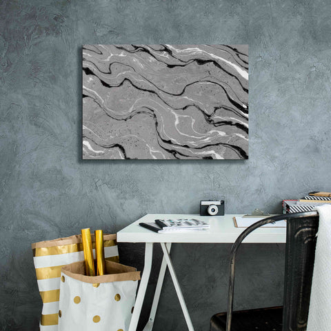 Image of 'Abstract in Gray III' by Cindy Jacobs, Canvas Wall Art,26 x 18
