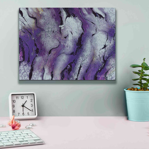 Image of 'Abstract in Purple III' by Cindy Jacobs, Canvas Wall Art,16 x 12