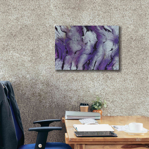 Image of 'Abstract in Purple III' by Cindy Jacobs, Canvas Wall Art,26 x 18