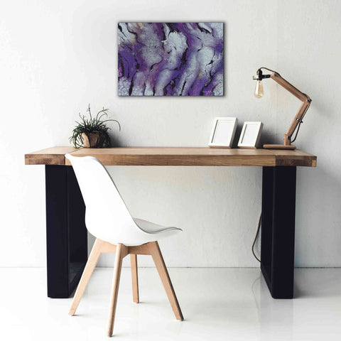 Image of 'Abstract in Purple III' by Cindy Jacobs, Canvas Wall Art,26 x 18