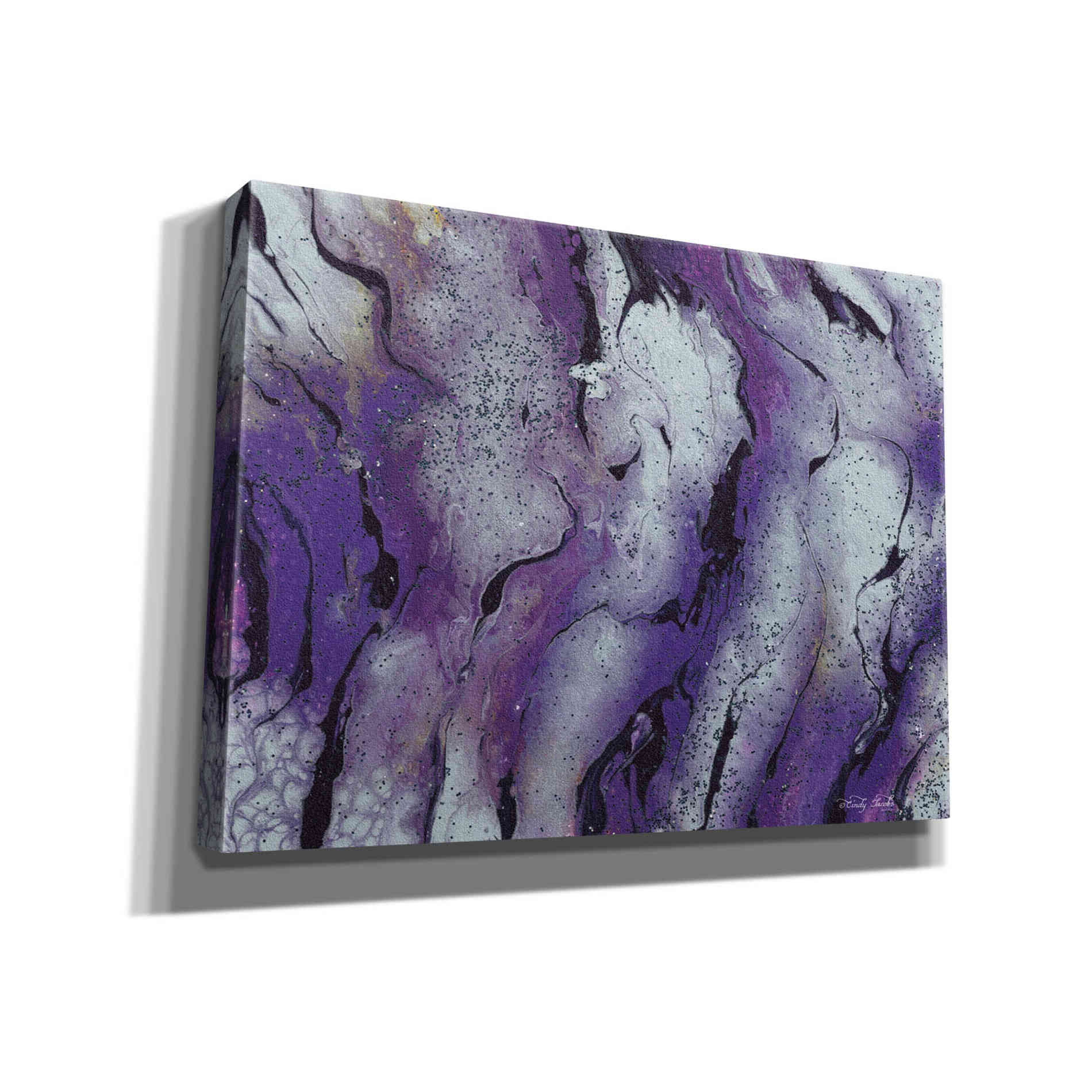 'Abstract in Purple III' by Cindy Jacobs, Canvas Wall Art