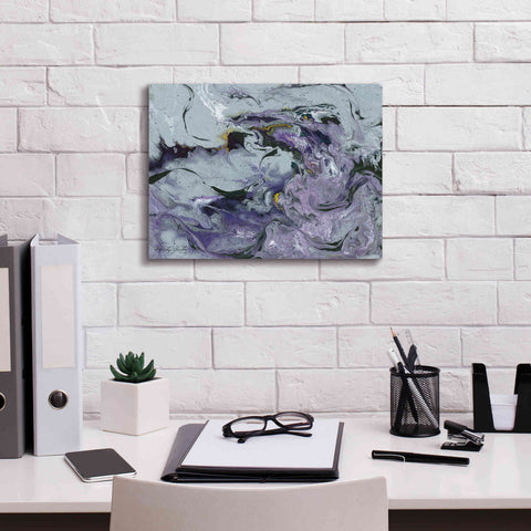 Image of 'Abstract in Purple IV' by Cindy Jacobs, Canvas Wall Art,16 x 12