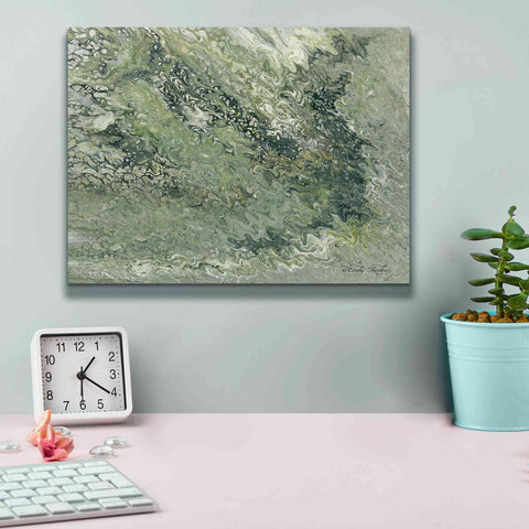 Image of 'Abstract in Seafoam I' by Cindy Jacobs, Canvas Wall Art,16 x 12