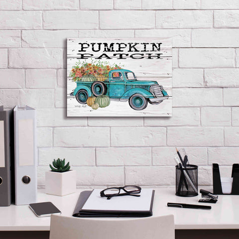 Image of 'Pumpkin Patch Truck' by Cindy Jacobs, Canvas Wall Art,16 x 12