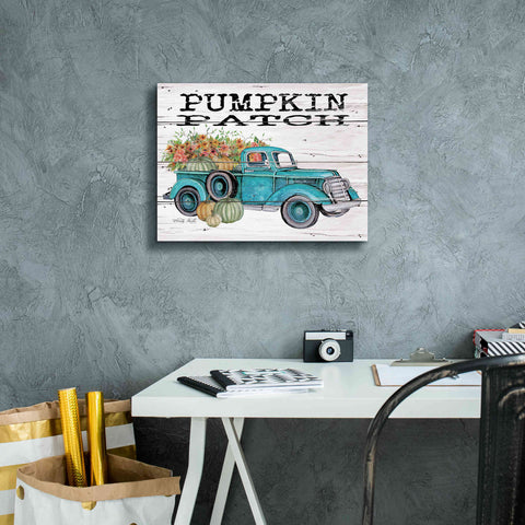 Image of 'Pumpkin Patch Truck' by Cindy Jacobs, Canvas Wall Art,16 x 12