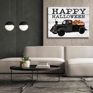 'Happy Halloween Black Truck' by Cindy Jacobs, Canvas Wall Art,54 x 40