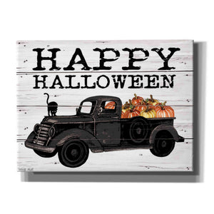 'Happy Halloween Black Truck' by Cindy Jacobs, Canvas Wall Art