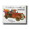 'Vacation Truck' by Cindy Jacobs, Canvas Wall Art