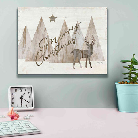 Image of 'Merry Christmas Deer 2' by Cindy Jacobs, Canvas Wall Art,16 x 12