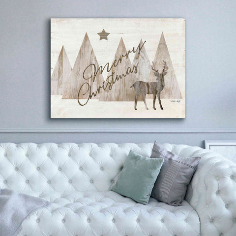 Image of 'Merry Christmas Deer 2' by Cindy Jacobs, Canvas Wall Art,54 x 40