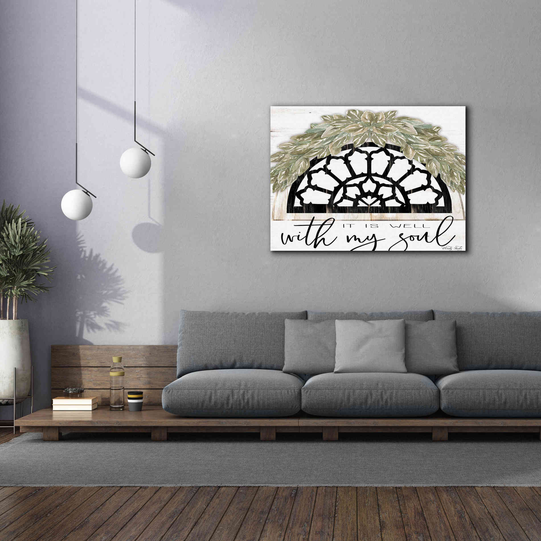 'With My Soul' by Cindy Jacobs, Canvas Wall Art,54 x 40