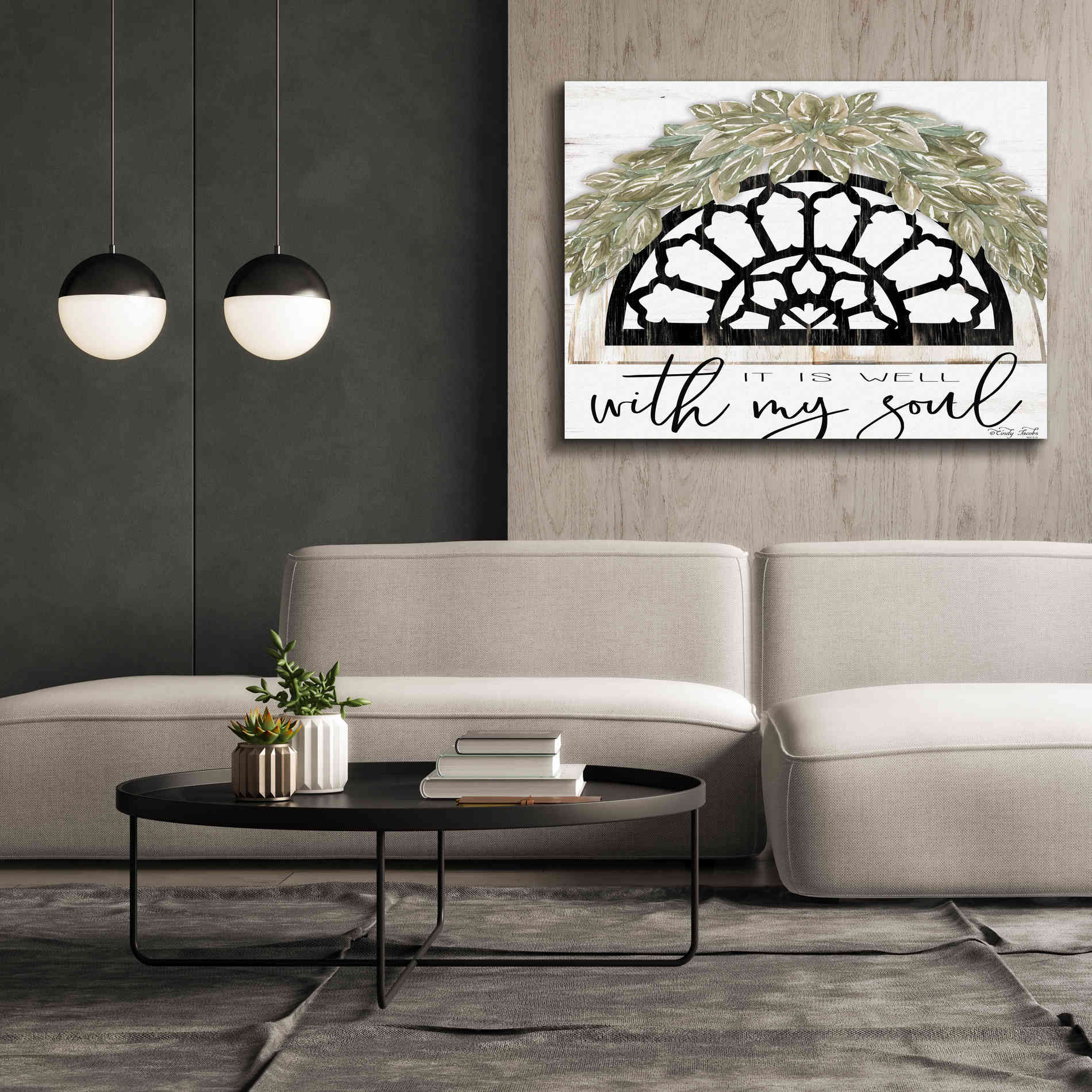 'With My Soul' by Cindy Jacobs, Canvas Wall Art,54 x 40