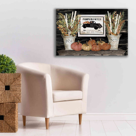 Image of 'Pumpkin Patch Still Life' by Cindy Jacobs, Canvas Wall Art,40 x 26