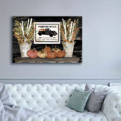 Image of 'Pumpkin Patch Still Life' by Cindy Jacobs, Canvas Wall Art,60 x 40