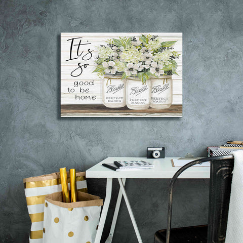 Image of 'It's So Good to be Home Ball Jars' by Cindy Jacobs, Canvas Wall Art,26 x 18