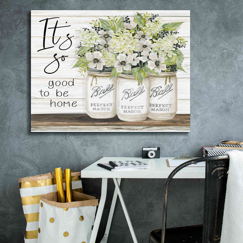 Image of 'It's So Good to be Home Ball Jars' by Cindy Jacobs, Canvas Wall Art,34 x 26