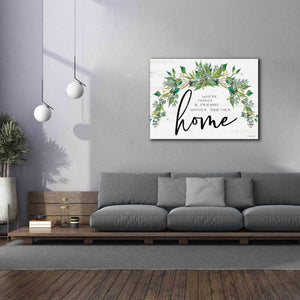 'Home - Where Family & Friends Gather Together...' by Cindy Jacobs, Canvas Wall Art,54 x 40