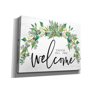 'Enter All Are Welcome' by Cindy Jacobs, Canvas Wall Art