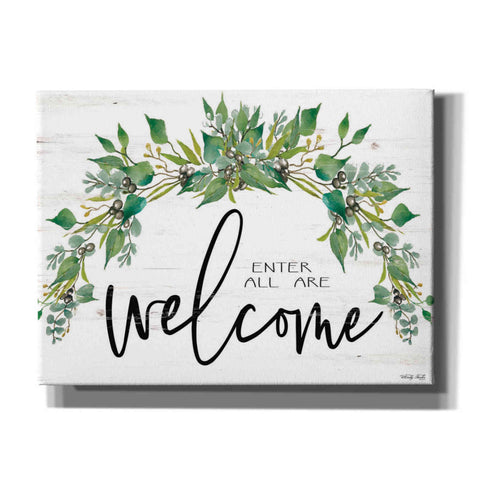 Image of 'Enter All Are Welcome' by Cindy Jacobs, Canvas Wall Art