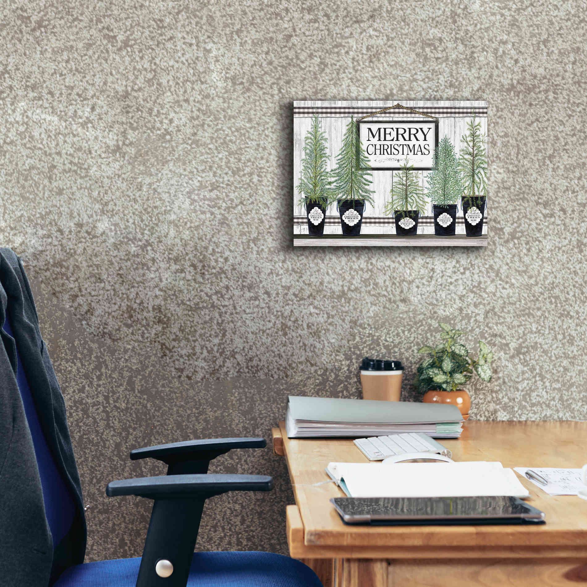 'Trees of Christmas' by Cindy Jacobs, Canvas Wall Art,16 x 12