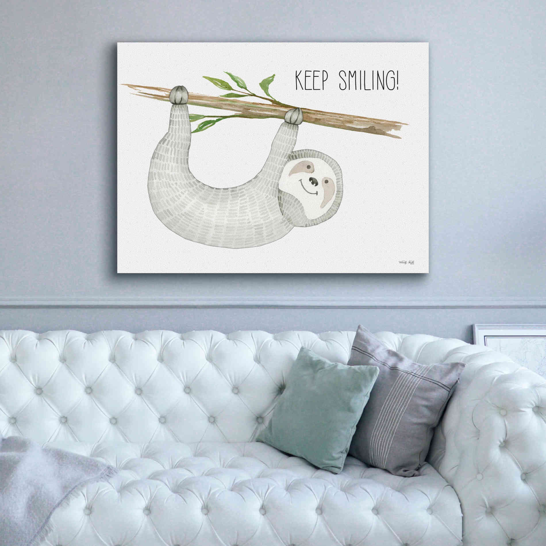 'Keep Smiling' by Cindy Jacobs, Canvas Wall Art,54 x 40