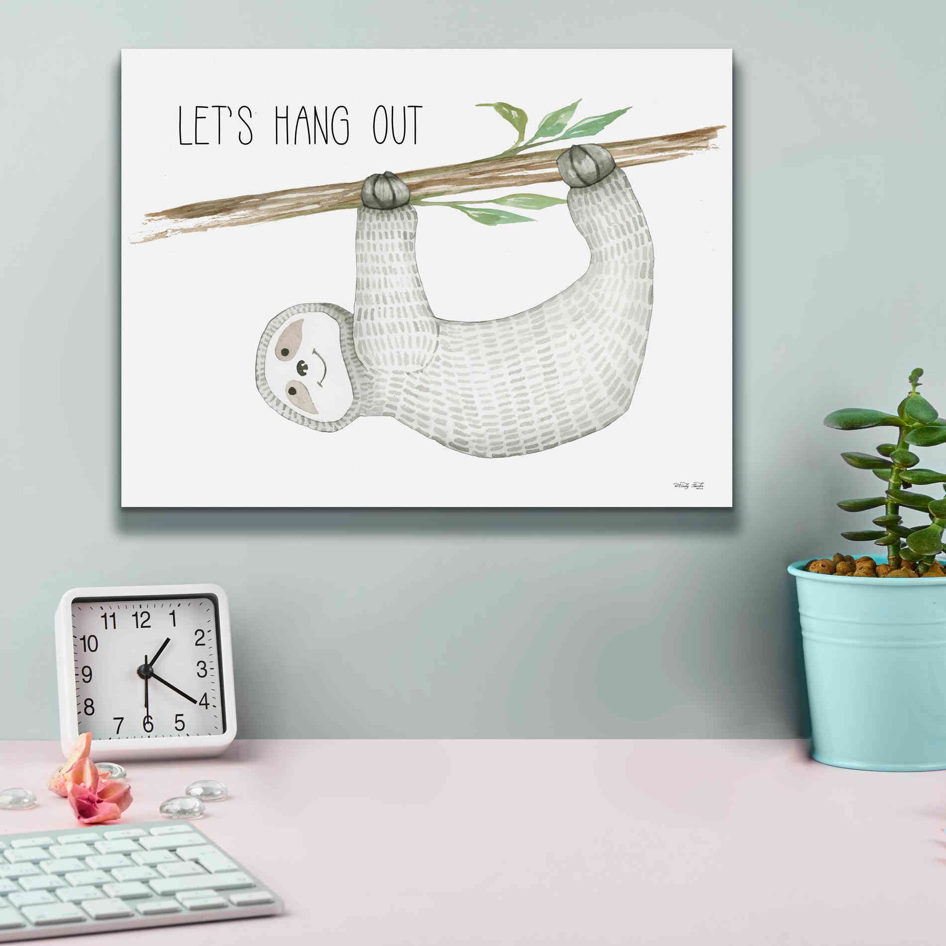 'Let's Hang Out' by Cindy Jacobs, Canvas Wall Art,16 x 12