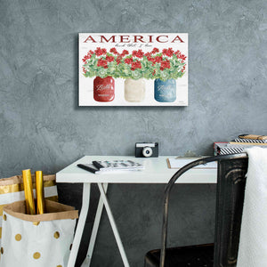 'America Glass Jars' by Cindy Jacobs, Canvas Wall Art,18 x 12