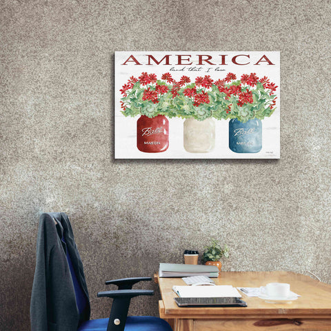Image of 'America Glass Jars' by Cindy Jacobs, Canvas Wall Art,40 x 26
